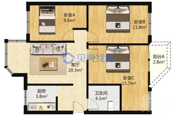 金僑花園|龍華地鐵口物業|精裝修三房|業主自住保養好