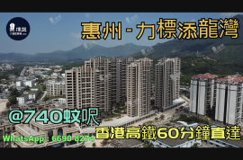 力标添龙湾-惠州|首期3万(减)@740蚊呎|香港高铁60分钟直达|香港银行按揭(实景航拍)